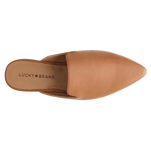 Lucky Brand Women’s Brynnuh Mule Slip-On Brown Leather Cognac Color Size 9.5 - Picture 3 of 12